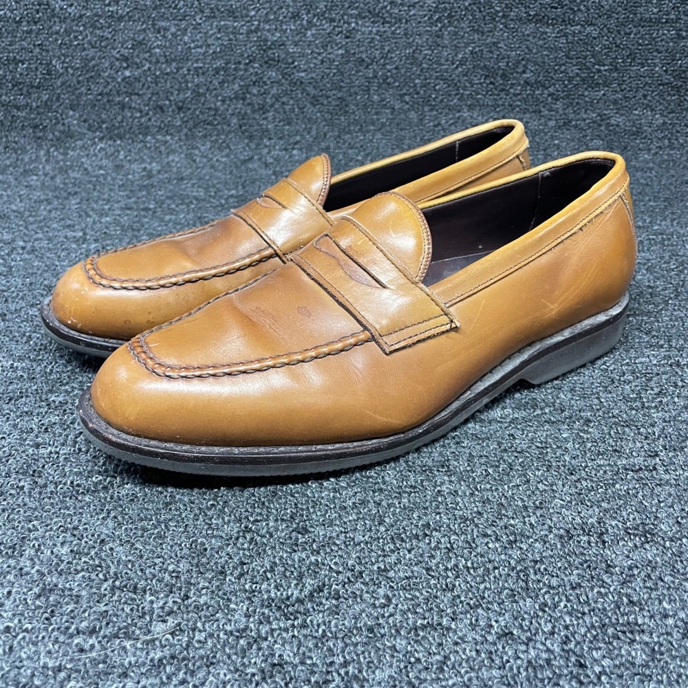 Allen Edmonds Penny Loafers Mens 10 D Tan Leather Dress Shoes 3033